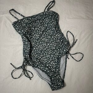 Emerald greenish one piece bikini